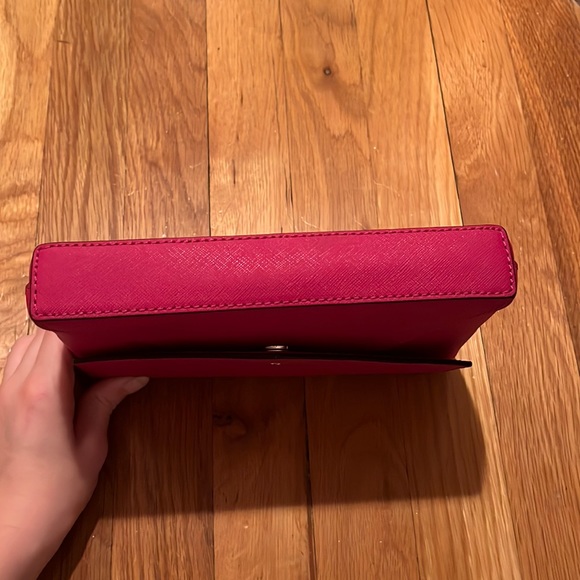 Hot pink Kate Spade Cedar Street Leather Envelope Crossbody - Picture 4 of 13